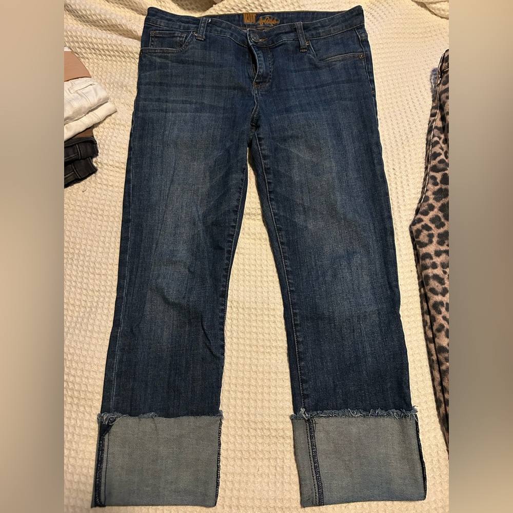 Kut from the Kloth Dark Blue Ankle Jeans